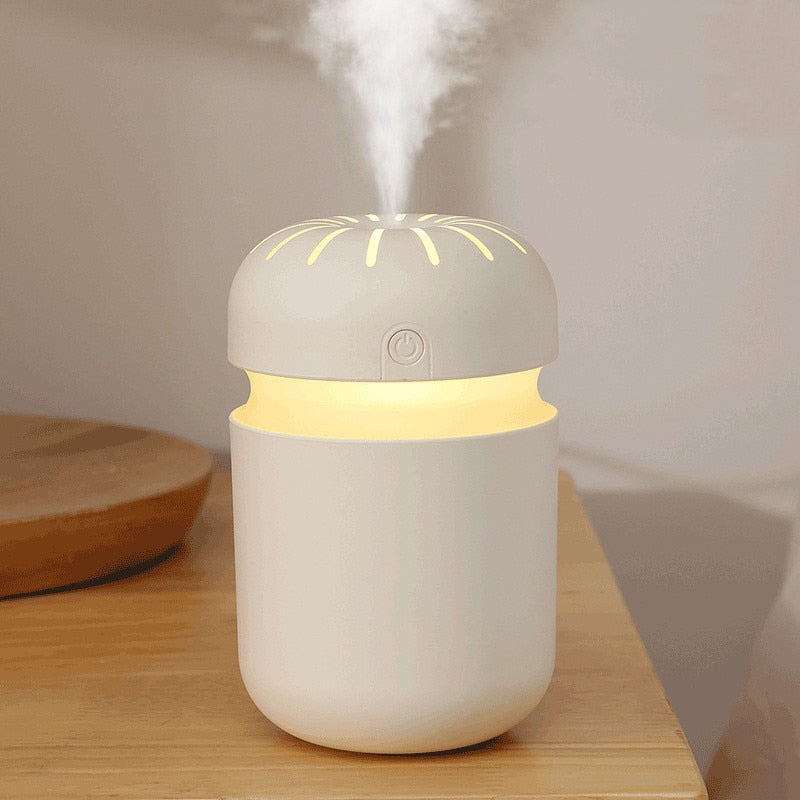 Ultrasonic Air Humidifier Aroma Essential Oil Diffuser 300ml USB Cool Mist Maker Aromatherapy with Colorful Lamp