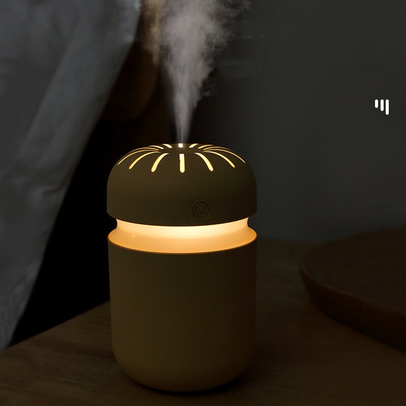 Ultrasonic Air Humidifier Aroma Essential Oil Diffuser 300ml USB Cool Mist Maker Aromatherapy with Colorful Lamp