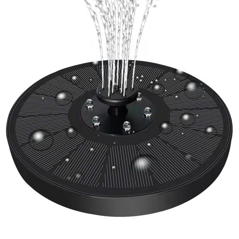 New Fountain With Colorful Lights LED With Lights Color Solar Fountain Colorful Change Automatic Power Storage Fountain