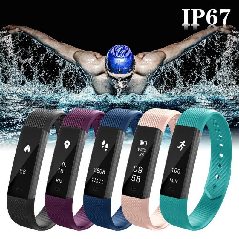 Smart Bracelet Fitness Tracker Smart Wristband Pedometer Compatible Smartband Waterproof Sleep Monitor Wrist Watch