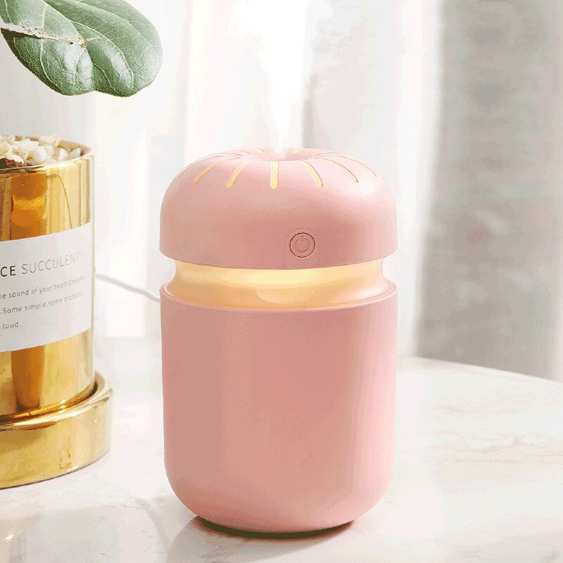 Ultrasonic Air Humidifier Aroma Essential Oil Diffuser 300ml USB Cool Mist Maker Aromatherapy with Colorful Lamp